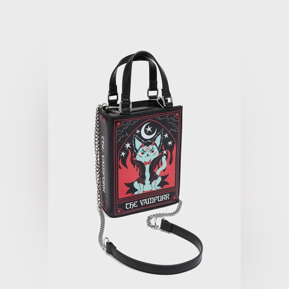 Killstar Vampurr Black and Red Book Bag NWT - Picture 2 of 5